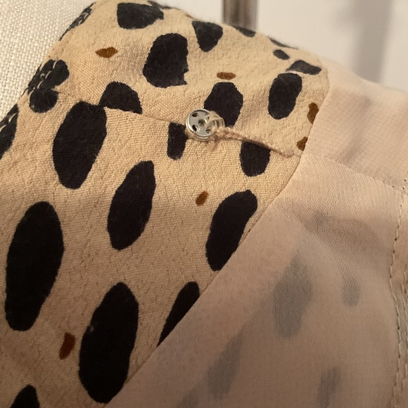 J Crew Tan and Black Animal Print Knee Length Shift with slash pockets. - Picture 11 of 11